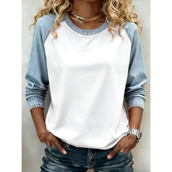 DAFPZW 3/4 Sleeve Tops for Women Workout Shirts Baseball Style Raglan T-shirts Casual Color Block Tees Comfy Steetwear