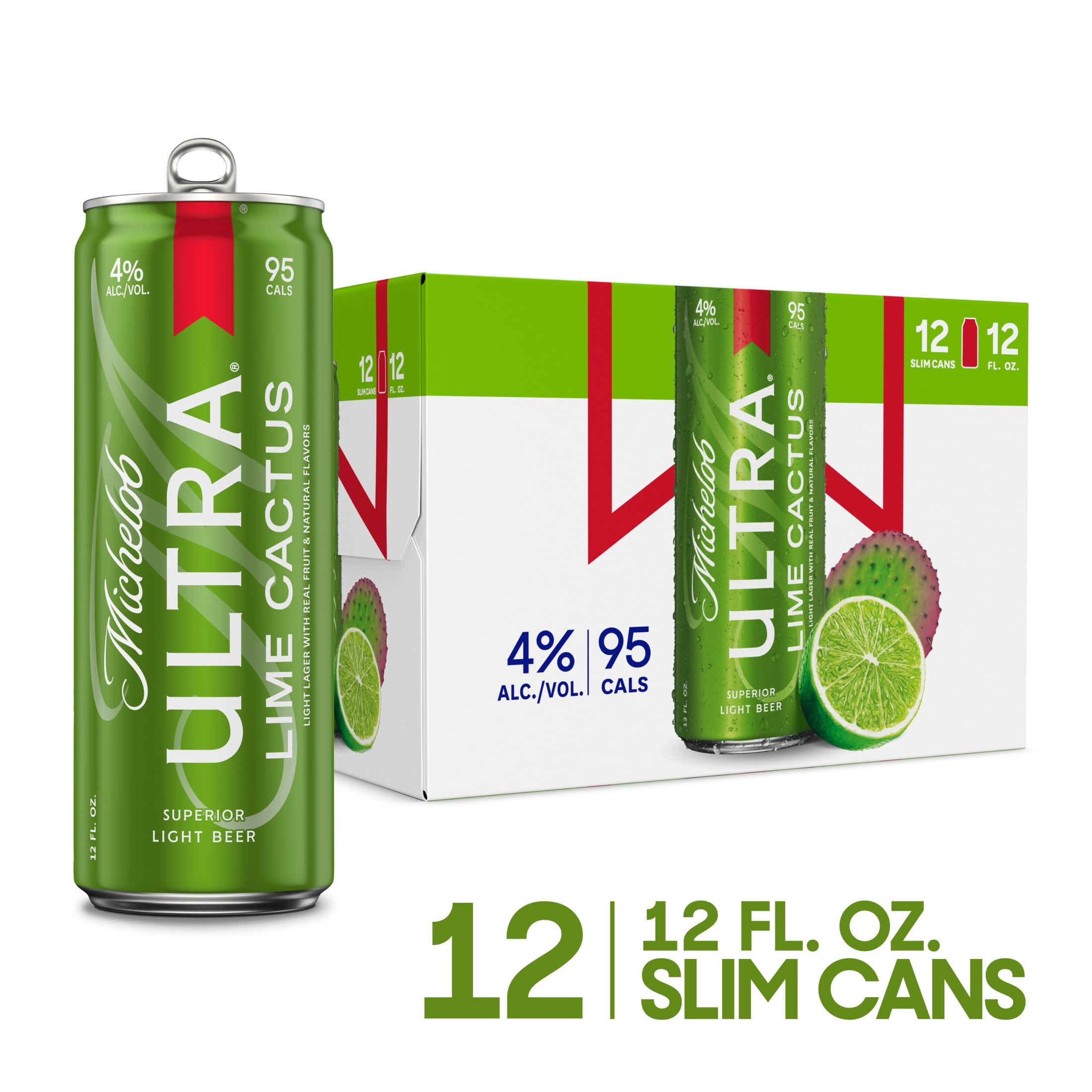 Michelob ULTRA Lime Cactus American Beer 12 pack 12 fl oz Aluminum