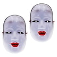 thumbnail image 4 of FELTECHELECTR 2 máscaras de cosplay japonesas Prajna, máscara de actuación, accesorio para disfraz de cosplay, 4 of 7