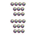 thumbnail image 4 of Shengyu 10 Pieces Birthday Balloons Gradient Large Size 4D Stereo House Balloon Room Decorations Kit 22 Inch Photo Props for Baby Shower Colorful 2Set, 4 of 6