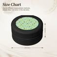 thumbnail image 2 of Fuzoiu Avocado and Hearts Print Portable Jewelry Box,Round Mini Leather Travel Jewelry Case,Small Travel Jewelry Organizer,Jewelry Holder for Ring Necklace Earring for Women Girls-Black, 2 of 7