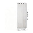 thumbnail image 3 of shyuyusa Solid Color Light Transmitting Voile Curtain Waterproof Balcony Screen 52.0*84.3 Inch For Home, 3 of 7