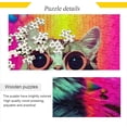 thumbnail image 2 of Dreamtimes Colorful Pool Cat Puzzle 500 Pieces - Wooden Jigsaw Puzzles for Family Games - Suitable for Teenagers and Adults, 2 of 7