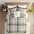 Woolrich Down Alternative Full/Queen Comforter Set with Decor Pillow 4Piece Plaid Print Warm