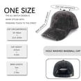 thumbnail image 3 of Black Hat Cap for Men & Women – Distressed Baseball Cap, Unisex Bull Graphic Hat, Adjustable All-Season Colorful Streetwear Design, 3 of 5