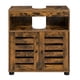 thumbnail image 3 of VASAGLE Mueble de Lavabo, Mueble de Baño, Armario de Almacenamiento, 30 x 60 x 64 cm, Apto para Lavabos sin Pedestal, con 2 Puertas de Persiana, Tablero Ajustable, Marrón Rústico, 3 of 9