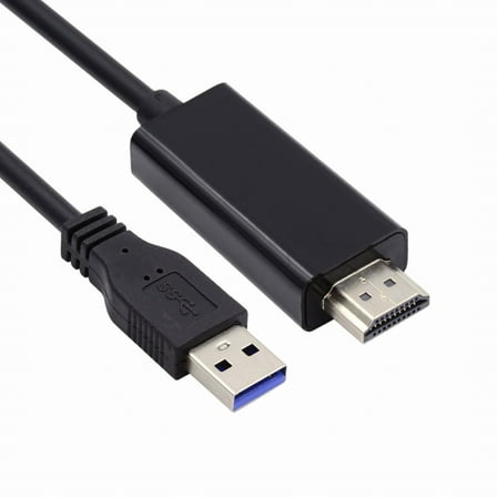 Xiwai USB3.0 Male to HDMI Male Cable USB 3.0 Source HDMI Sink Converter For Desktop Laptop PC Adapter 1.8m 1080P Projector Video Monitor Cable