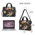 thumbnail image 3 of FORMRS 16" Laptop Bag Carrying Sleeve Case with Handle Travel Shoulder Briefcase, Retro Watercolor Planet, 3 of 8