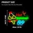 thumbnail image 4 of Y YUNHSOM Hot Summer Neon Sign, Bikini and Flip-Flops Design, Usb Power Dimmable LED Neon Light for Wall Decor, Home, Party, and Beach(15.7*11.4 Inch), 4 of 10