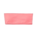 thumbnail image 5 of Bikini Tops for Women Ribbed Strapless Padded Bandeau Bikini Top Bathing Suit Top Swimwear, 5 of 5