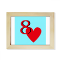 thumbnail image 1 of Cartas de amor Escritorio de madera Arte Pintura 6x8 pulgadas marco de foto foto, 1 of 4