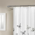 thumbnail image 3 of Mainstays Microfiber Decorative Fabric Shower Curtain in Marble or Butterfly Design, 3 of 5