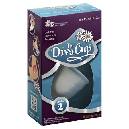 The DivaCup Model 2 Menstrual Cup (Best Menstrual Cup For Tilted Uterus)
