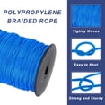 thumbnail image 3 of 3/16 Inch Polypropylene Rope Braided Ropes, 328ft Nylon Rope Navy Blue, 3 of 6