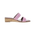 thumbnail image 2 of Sam Edelman Womens Vena Leather Cork Wedge Sandals, 2 of 3