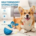 thumbnail image 2 of Interactive Dog Toys Touch Activated Bouncing & Jumping Dog Ball with Rope, Smart Automatic Rolling Toy, USB Rechargeable, Squeaky Doggie Toys to Keep Them Busy (2 Pack Blue), 2 of 6