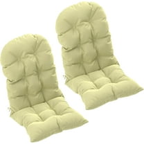 XgoodX Outdoor Adirondack Chair Cushions Set of 2, Tufted High Back Patio Chair Pads with Ties, Non-Slip Replacement Seat Cushions for Adirondack Chairs, Soft and Comfortable,Beige