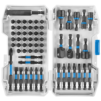 HART 68-Piece Impact Driver Bit Set with Storage Case