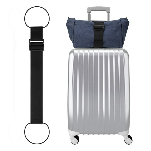 Sangle de Bagage / Fixation de Sac de Voyage Corde Élastique / Sangle de Fixation Sécurisée pour Valise / Support de Bagage Antidérapant Réglable / Organisateur Pratique / 1 Sangle de Suspension Incluse