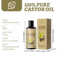 thumbnail image 3 of Aceite para cuidado del cabello Xihbxyly Aceite de ricino puro 200 ml, 3 of 7