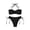 Black #52, variant on Dresfit Easy Wear Two Piece Swimsuit - Lightweight Casual Bikini for Women Brown L