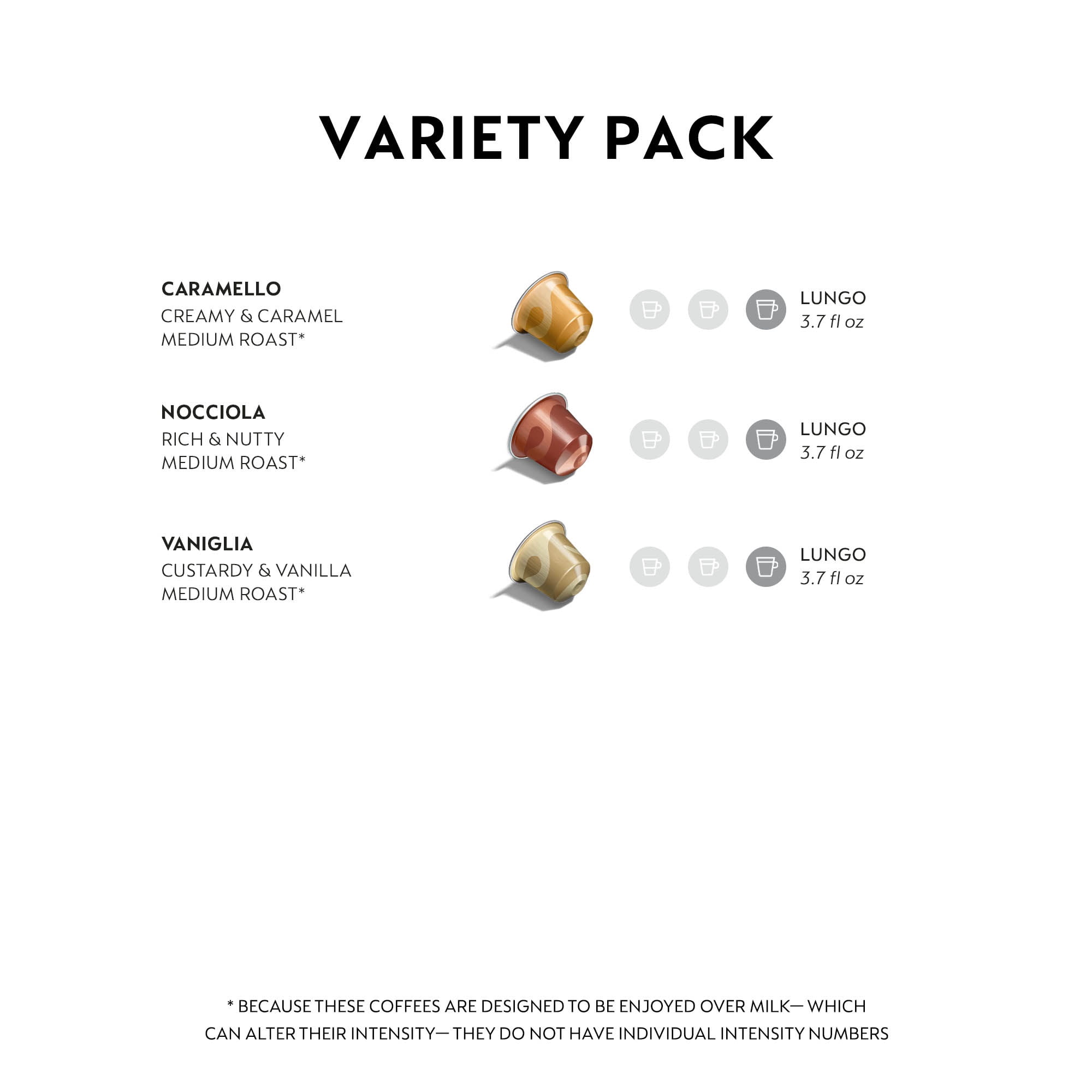 Nespresso Capsules Original, Flavor Variety Pack Espresso Coffee, 40-Count Coffee Pods, Brews 3.7 fl. oz.