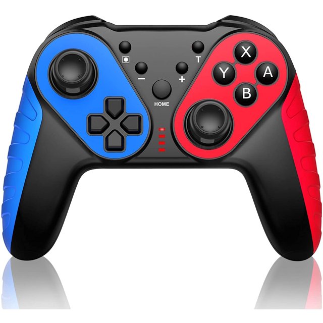 Ave Wireless Pro Controller para Switch Controllers, Pro Controller Compatible con Switch/Switch Lite, control remoto para Switch Controller Wireless con Turbo/Motion Control/Vibration-Blue/Red Sincero Hogar