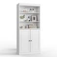 thumbnail image 5 of 100% Solid Wood 32" Bathroom Cabinet with Solid Doors, 2-Drawers and Adjustable Shelves, 5 of 6