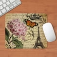 thumbnail image 3 of CafePress - Eiffel Tower Vintage Floral Butterfly Pa Mousepad - Non-slip Rubber Mousepad, Gaming Mouse Pad, 3 of 6