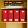 thumbnail image 5 of SpaceAid 4 Pack Sheet Organizers and Storage, Queen & King Size, Red, Fabric, 5 of 7