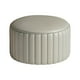 thumbnail image 2 of Taburete otomano redondo Reposapiés redondo Taburete estable Taburete decorativo Taburete bajo gris, 2 of 9