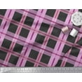thumbnail image 2 of Soimoi Cotton Duck Fabric Check Check Print Sewing Fabric Yard 56 Inch Wide, 2 of 3