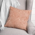thumbnail image 3 of Creative Products Peach Colored Pattern Distress Pillow 18 x 18 Spun Poly Pillow, 3 of 3
