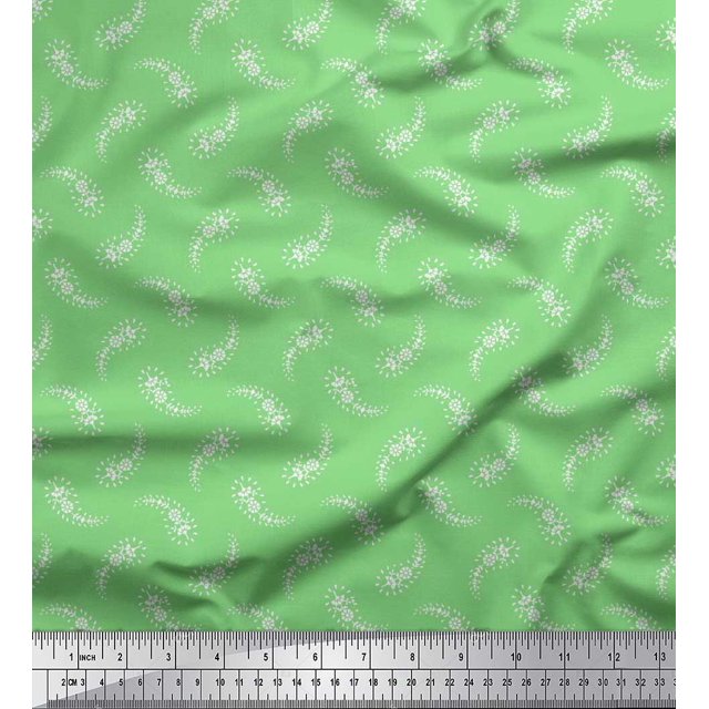 Soimoi Rayon Fabric Floral & Paisley Fabric Prints By Yard 56 Inch Wide