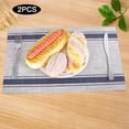 thumbnail image 6 of Heat Insulation Placemat, Table Pad, Set Of 6 Washable Home Kitchen Table For Kitchen Dining Blue, 6 of 8