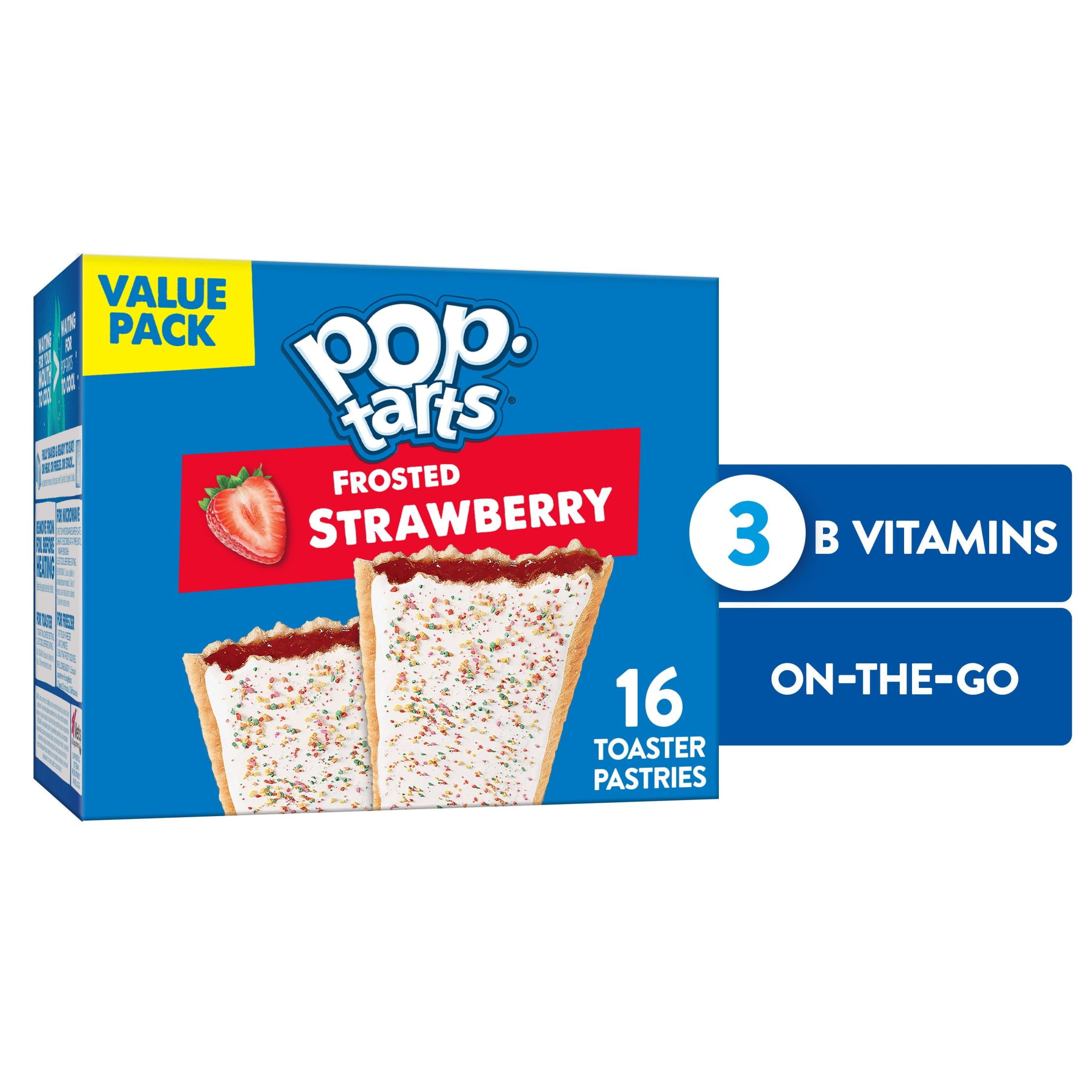 Pop-Tarts Toaster Pastries, Frosted Strawberry, 27 oz, 16 Count
