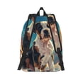 thumbnail image 2 of Lsque Colorful Sky Puppy Pattern Canvas Daypack, Durable Backpack, High-quality Versatile Backpack,Vintage Compact Backpack-Medium, 2 of 6