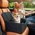 thumbnail image 2 of Poshby Dog Car Seat for Small Dogs, Portable Booster Car Seat with Patent Safe Buckles, for Pets up to 35lbs, Black, 2 of 9