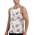 thumbnail image 2 of KLL Orchids Flowers Print Men's Muscle Gym Workout Stringer Tank Tops Bodybuilding Fitness T-Shirts Tank Tops Men-Large, 2 of 7