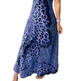 thumbnail image 4 of DYMADE Women Sexy V-neck Sleeveless Sling Leopard Butterfly Print A-line Dress, 4 of 4
