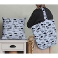 thumbnail image 5 of Soimoi Blue Georgette Viscose Fabric Bear & Text Decor Fabric Printed Yard 42 Inch Wide, 5 of 5