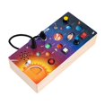 thumbnail image 2 of TISHITA Wooden Busy Board with LED Lights Switch Board for Kids Children Holiday Gift, 2 of 8