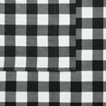 thumbnail image 5 of Truly Soft Buffalo Check Flannel 100% Cotton Deep Pocket 3 Piece Twin Sheet Set in White and Black, All Season, Adult Size, OEKO-TEX Certified, 5 of 7