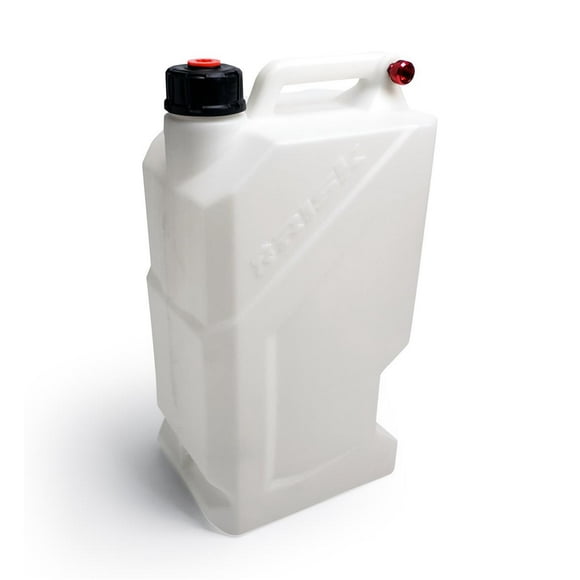 STKR Concepts Liquid Storage Container 00389 EZ; White; 5 Gallon; Free Standing; Thick-Walled HDPE Plastic; 3 Handle Design; Easy Tipping/Balance Point; Threaded Aluminum Breather; With ABS Cap