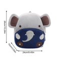 thumbnail image 2 of Cute Animal Plush Mini Backpack Soft Fluffy Cartoon Character Daypack Lightweight Portable Small Storage Bag For Daily Short Trip Outdoor Shopping Travel Accessory, 2 of 3