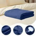 thumbnail image 4 of Hvmvliv Throw Blanket-43x51in Microfiber Throw Blanket Thickened Soft Cozy Comfy Blanket for Couch Bed Fleece Blanket for Gifts Dark Blue, 4 of 6