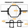 thumbnail image 6 of 2 inch Hex Trap Bars for Weight Lifting, Heavy Duty Deadlift Bar for Shrugs, Squats & Shoulder Presses, 400 lbs Load Weight Capacity, Weightlifting and Strength Training Equipment, 6 of 6