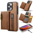 thumbnail image 2 of 2 In 1 Detachable Magnetic Leather Wallet Phone Case For iPhone 15 14 13 12 11 Pro Max Plus Zipper Card Slot Pocket Holder Cover, 2 of 5