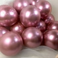 thumbnail image 4 of Globos gigantes de metal cromado de 5 a 18 pulgadas para decoración de fiestas, globos de látex, diseño de escenas para bodas, festivales, color dorado y plateado metálico, 4 of 5