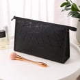 thumbnail image 2 of Bolsa de cosméticos impermeable de alta capacidad para mujer, neceser de cuero PU, organizador de viaje, bolsa de almacenamiento de maquillaje para ducha LIUWENJING unisex, 2 of 2